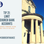 Tip 21, Limit church bank accounts and a picture of the chapel at St. Borromeo Seminary