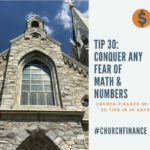 Tip 30, Conquer any fear of math and numbers and includes a picture of Villanova University Chapel in Philadelphia